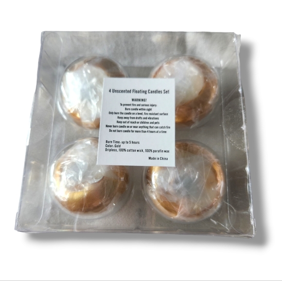 4 Floating Candles - unscented - Picture 2 of 2